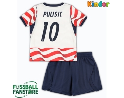 Vereinigte Staaten Christian Pulisic #10 Replik Heimtrikot Kinder WM 2026 Kurzarm (+ Kurze Hosen)